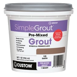 Custom Building Products  SimpleGrout  Indoor  Earth  Grout  1 qt. 