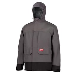 Milwaukee M12 Gray Polyester Rain Jacket M