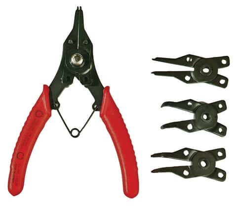 Vintage Blue Points Snap Ring Pliers by Snap on 5 Piece Set, Red Handles,  Reversible Snap Ring Plier Set 