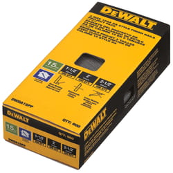 DeWalt 2-1/2 in. L X 15 Ga. Angled Strip Brite Finish Nails 25 deg 900 pk