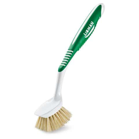 Libman 2.25 in. W Soft/Medium Bristle 8 in. Rubber Handle