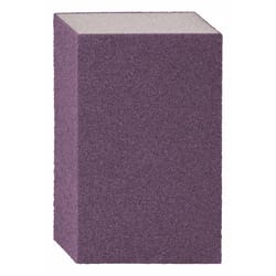 3M Pro Grade Precision 4-1/2 in. L X 2-7/8 in. W X 1 in. 80 Grit Medium Dual Angle Sanding Sponge