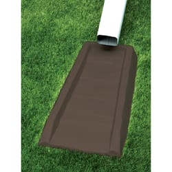 Master Mark 2.5 in. H X 11.5 in. W X 24 in. L Chocolate Brown Plastic Splash Block