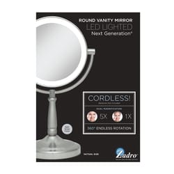 Zadro Next Generation 14.00 in. H X 9.00 in. W LED Vanity Mirror Satin Nickel Silver