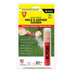 Victor Quick Strike Toxic Gasser Fog For Gophers and Moles 4 pk