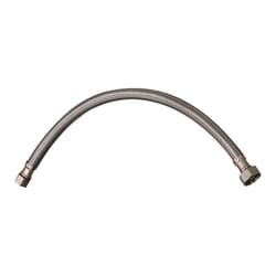 Plumb Pak EZ 3/8 in. Compression X 1/2 in. D FIP 20 in. Stainless Steel Faucet Supply Line