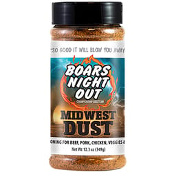 Boars Night Out Midwest Dust Bar-B-Q Rub/Seasoning 12.3 oz