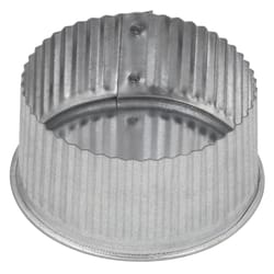 Imperial 4 in. D Galvanized Steel Crimped Pipe End Cap