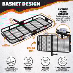 Mockins Orange 20 ft³ Hitch Carrier Set Cargo Carrier Set 1 pk