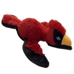 Steel Dog Ruffisan Red Plush Yard Bird Cardinal Squeak Dog Toy 1 pk