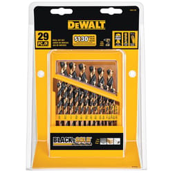 DeWalt Black Oxide Drill Bit Set Straight Shank 29 pc