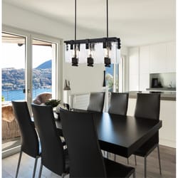 Westinghouse Zane Matte Black 6 lights Chandelier