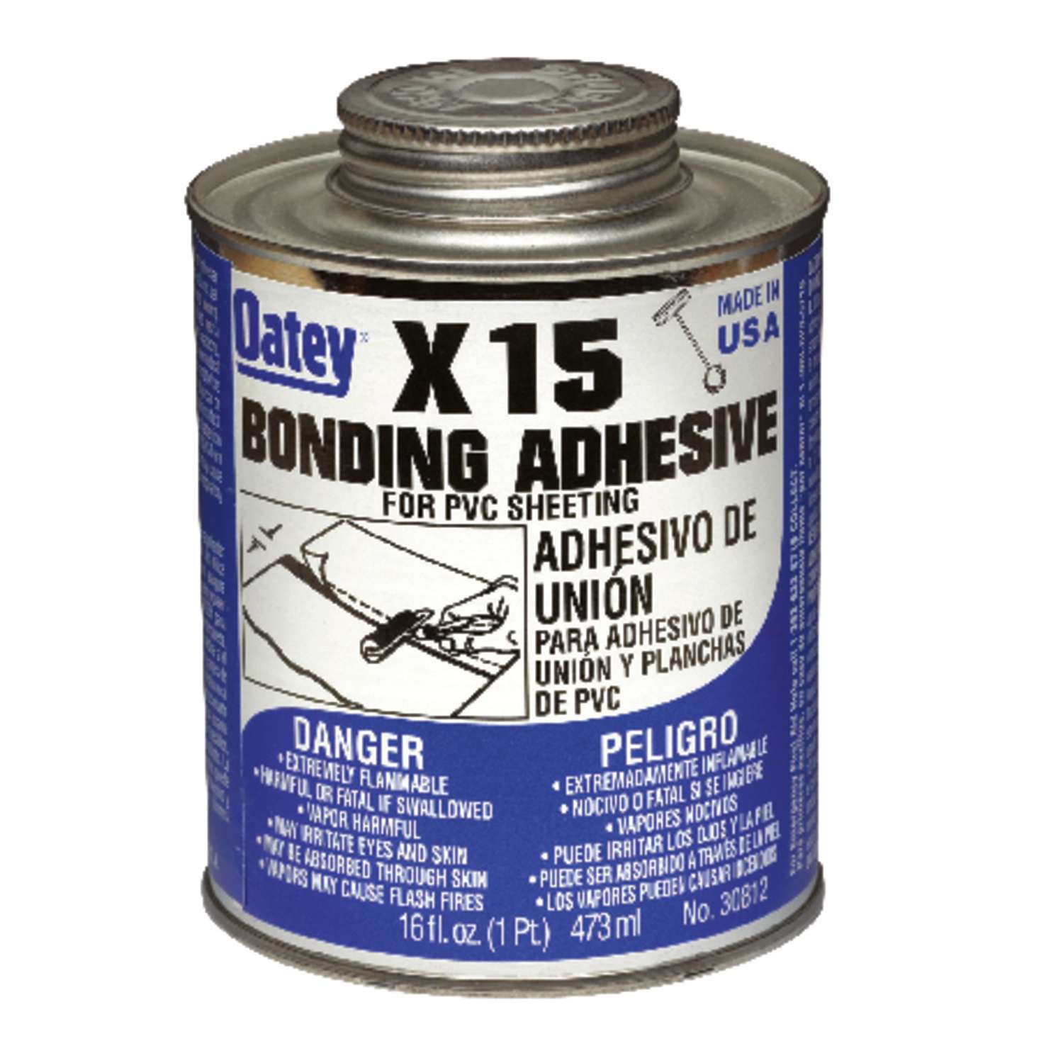 Oatey X-15 Clear Adhesive For PVC Sheeting 16 oz. - Ace Hardware