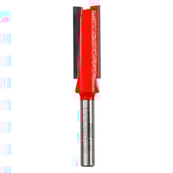 Freud 1/2 in. D X 1/2 in. X 2-3/4 in. L Carbide Double Flute Straight Router Bit
