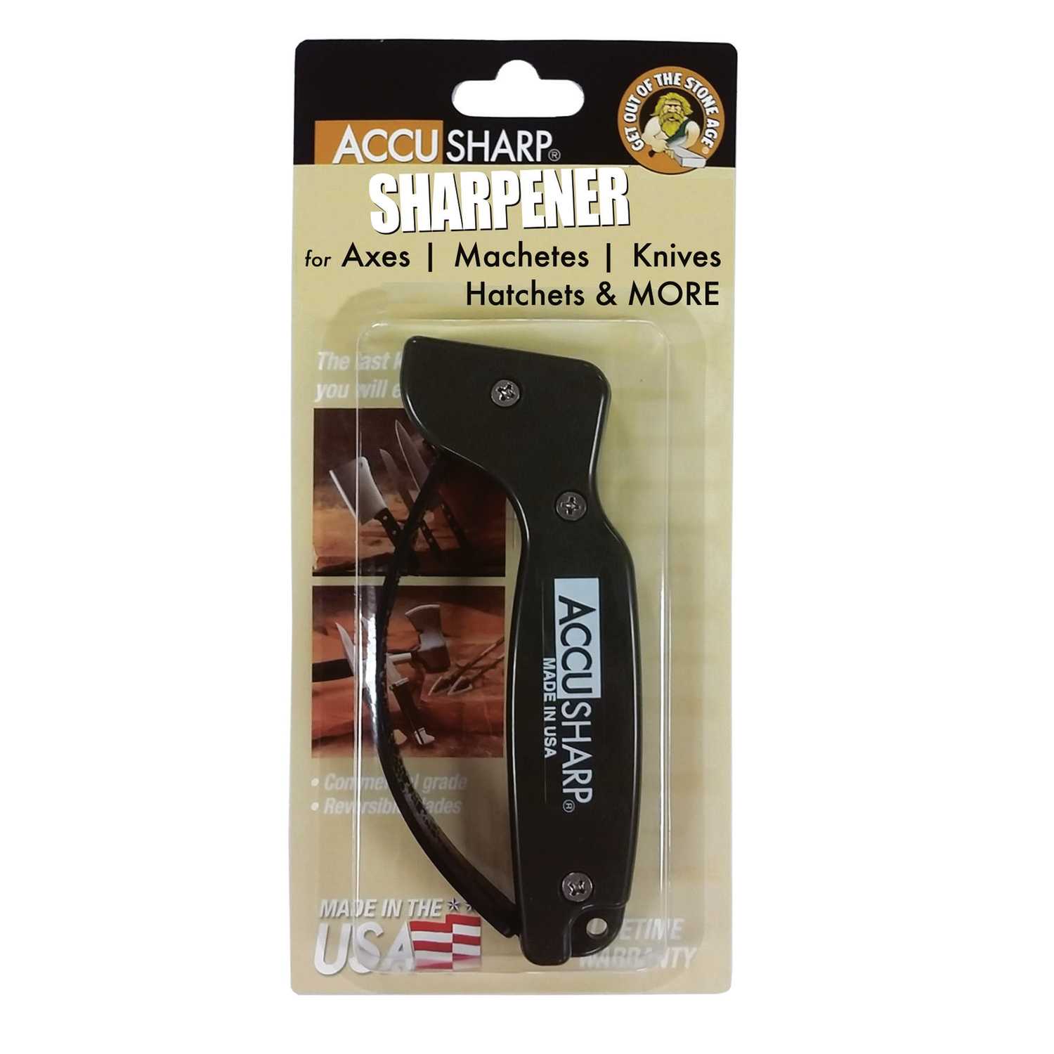 AccuSharp SemiGloss Tungsten Carbide 1 Knife and Tool Sharpener Green Ace Hardware