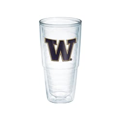 Tervis Collegiate 24 oz Clear BPA Free Washington Huskies Tumbler