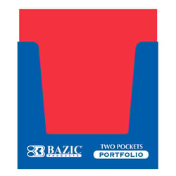 Bazic Products 11.42 in. W X 9.38 in. L 3-Prong Portfolio