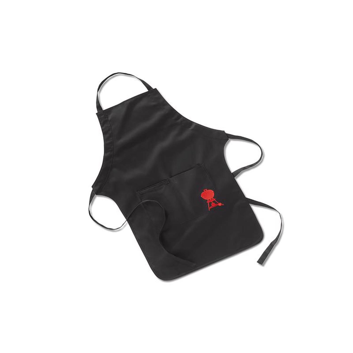 Photos - Other Accessories Weber 2 pocket Black Apron w/Red Kettle Cotton Apron 6533 