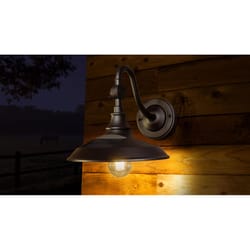 Classy Caps Dusk to Dawn Solar Powered LED Black Barn Light