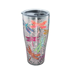 Tervis 30 oz Dragonfly Mandala Multicolored BPA Free Tumbler with Lid