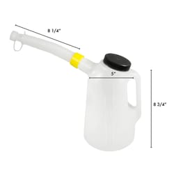 Funnel King Polyethylene White Measuring Container