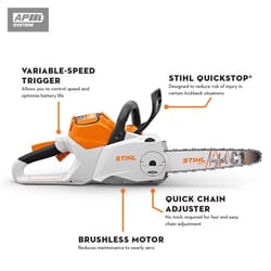 STIHL MSA 160 C-B 10 in. 36 V Battery Chainsaw Tool Only