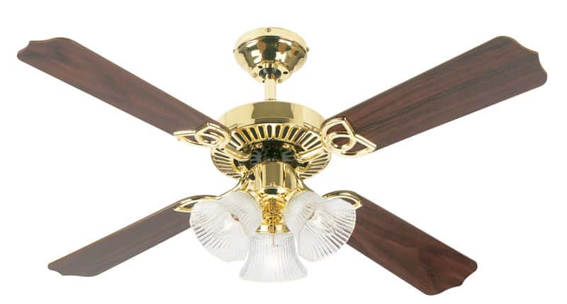 Westinghouse Crusader 42 In 4 Blade Indoor Polished Brass Ceiling