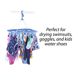 Whitmor 18.5 in. H X 11.6 in. W X 2 in. D Plastic Hanging Clothes Drying Rack