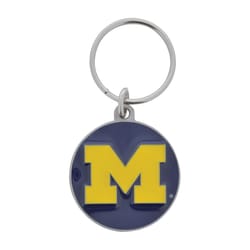 HILLMAN NCAA Tempered Steel Blue Split Ring Keychain