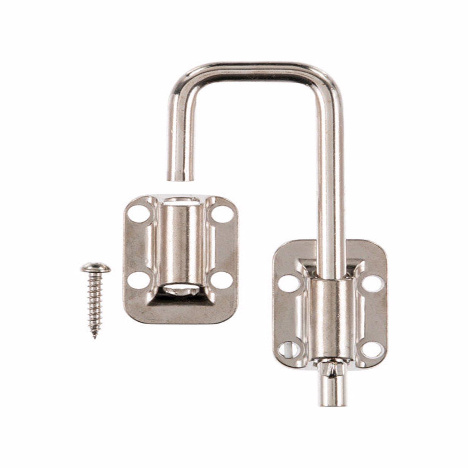 Ace Nickel Nickel Indoor Sliding Door Latch - 01-3835-404 - Door Hardware  sku 01-3835-404