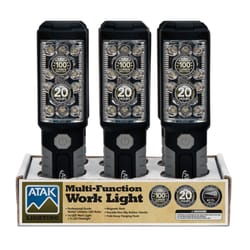 ATAK 100 lm Black/Gray LED Work Light Flashlight AA Battery