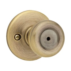 Kwikset Tylo Antique Brass Privacy Knob Right or Left Handed
