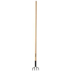 Home Plus+ 4 Tine Steel Cultivator 48 in. Wood Handle