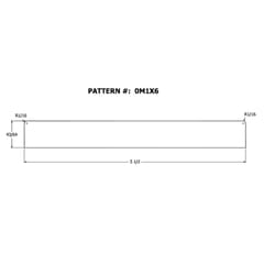 Alexandria Moulding 96 in. H X 6 in. W X 1 in. D Fiberboard