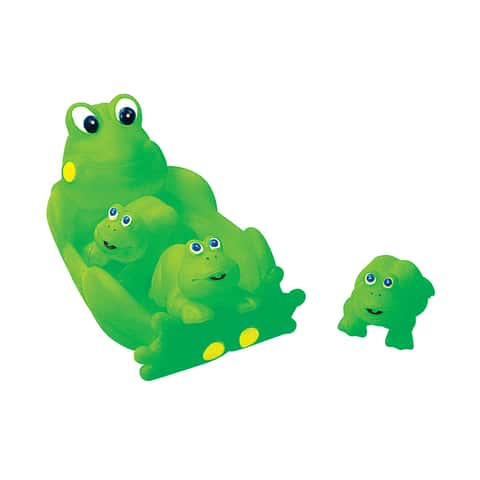 Rubber Frogs Bath Toys 4 Piece Set