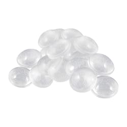 Softtouch Plastic Self Adhesive Bumper Pad Clear Round 0.38 in. W X 0.38 in. L 20 pk