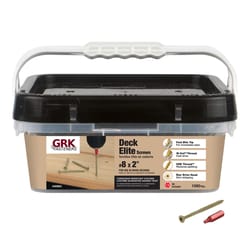 GRK Fasteners Deck Elite No. 8 X 2 in. L Star Star Head Deck Screws 1080 pk