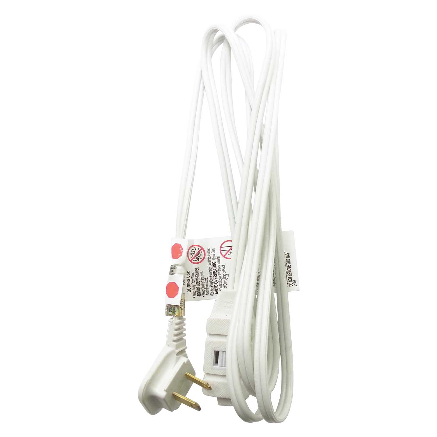 Ace Indoor 6 ft. L White Extension Cord 16/2 SPT2 Ace Hardware