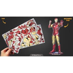 Metal Earth Premium Series Iron Man Mark 85 3D Model Kit Multicolored 49 pc