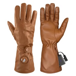 ActionHeat L Leather Heated Tan Cold Weather Gloves