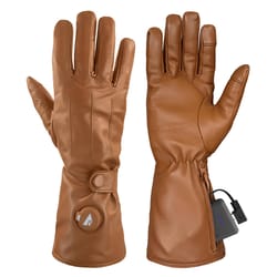 ActionHeat L Leather Heated Tan Cold Weather Gloves