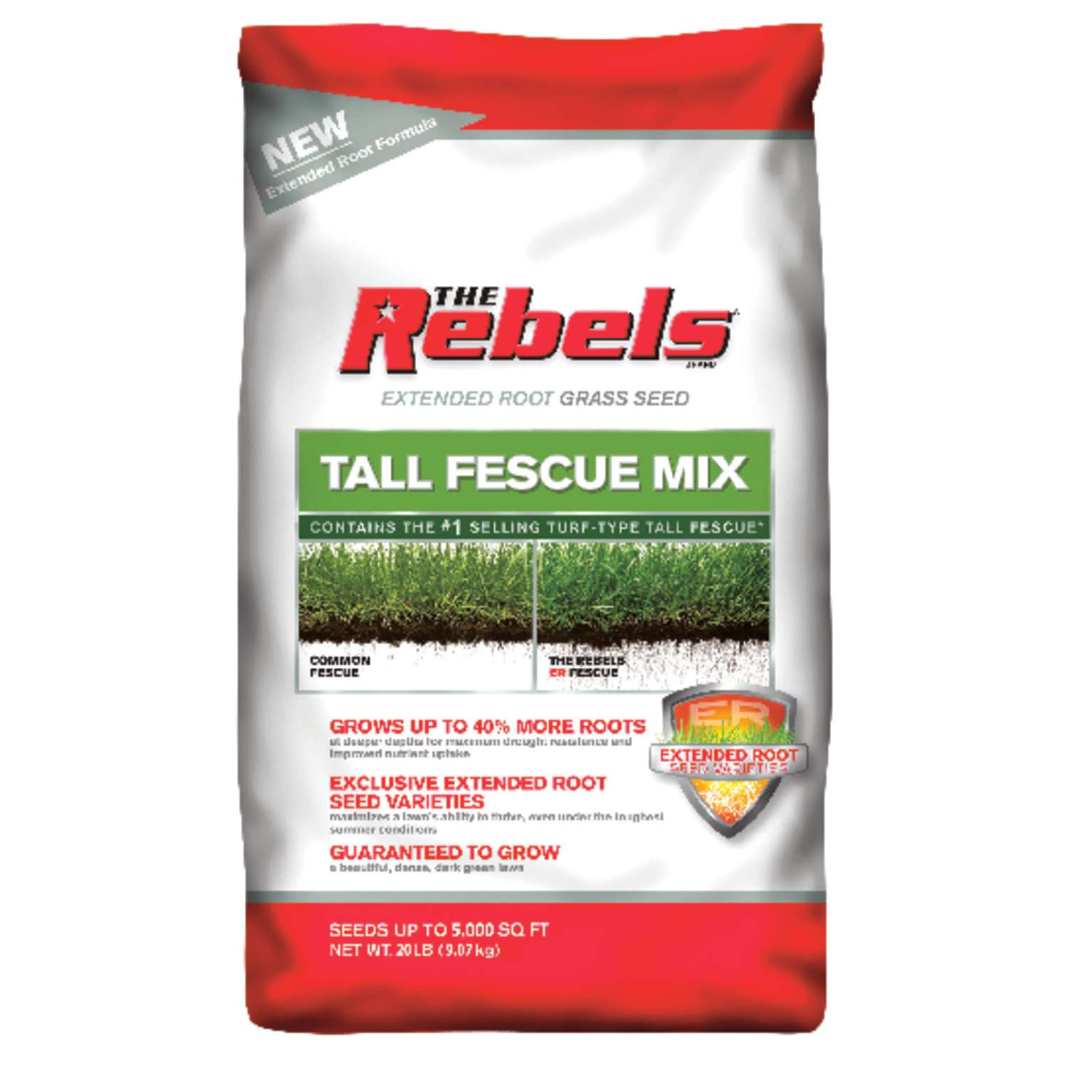 Pennington Seed The Rebels Tall Fescue Sun/Shade Grass Seed 20 lb