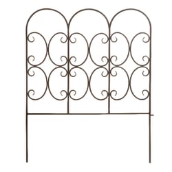 Panacea 24 in. L X 30 in. H Steel Black Lawn Edging