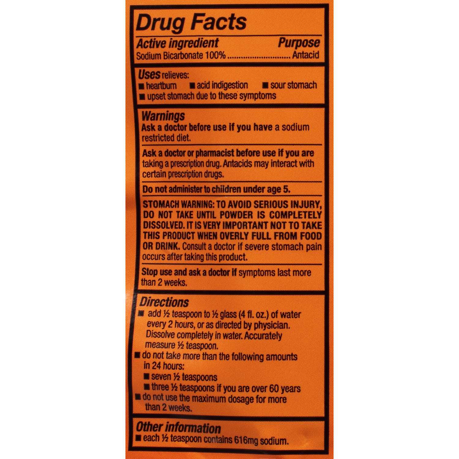 35 Baking Soda Nutrition Label Labels Design Ideas 2020