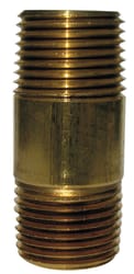 JMF Company 1/2 in. MPT X 1/2 in. D MPT Brass Nipple 5 in. L