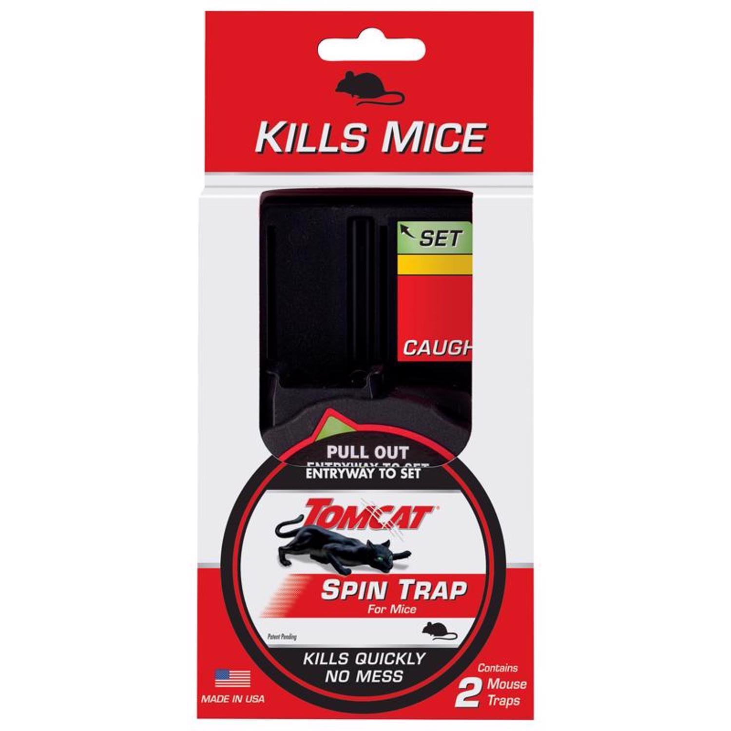 Tomcat Spin Trap Covered Animal Trap For Mice 2 pk