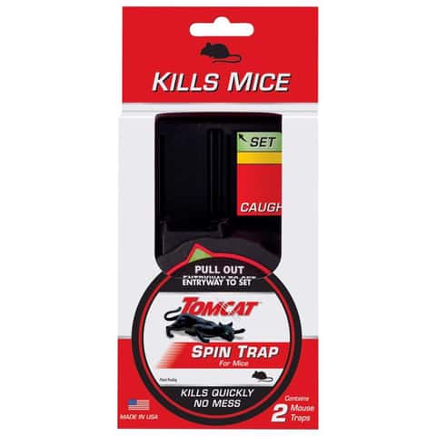 Tomcat Spin Trap Covered Animal Trap For Mice 2 pk