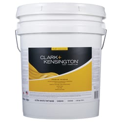 Clark+Kensington Flat Tint Base Ultra White Base Premium Paint Interior 5 gal