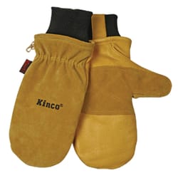 Kinco XL Pigskin Leather Black/Gold Mittens