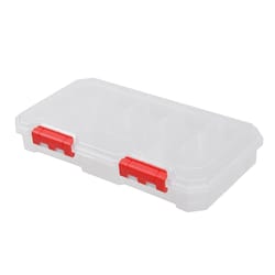 Ace 7.09 in. W X 2.05 in. H Storage Bin Plastic 13 compartments Red